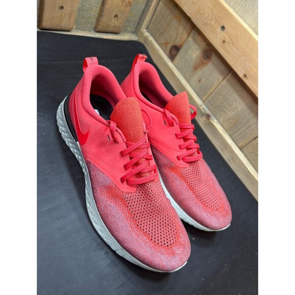 Nike Odyssey React 2 Flyknit Running Shoes AH1016-800 Ember Glow Red Size 10 - Picture 2 of 10